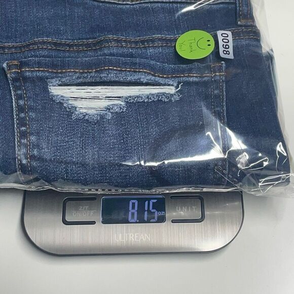 American Eagle Distressed Midi Super Stretch Jean Shorts N0098 - Picture 8 of 8